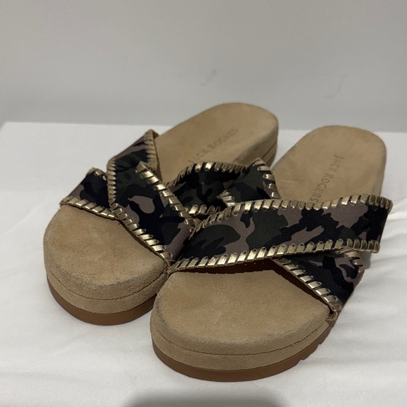 Jack Rogers Shoes - Jack Rogers Camouflage and Tan Sandals